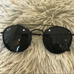 ray ban round double bridge sunglasses